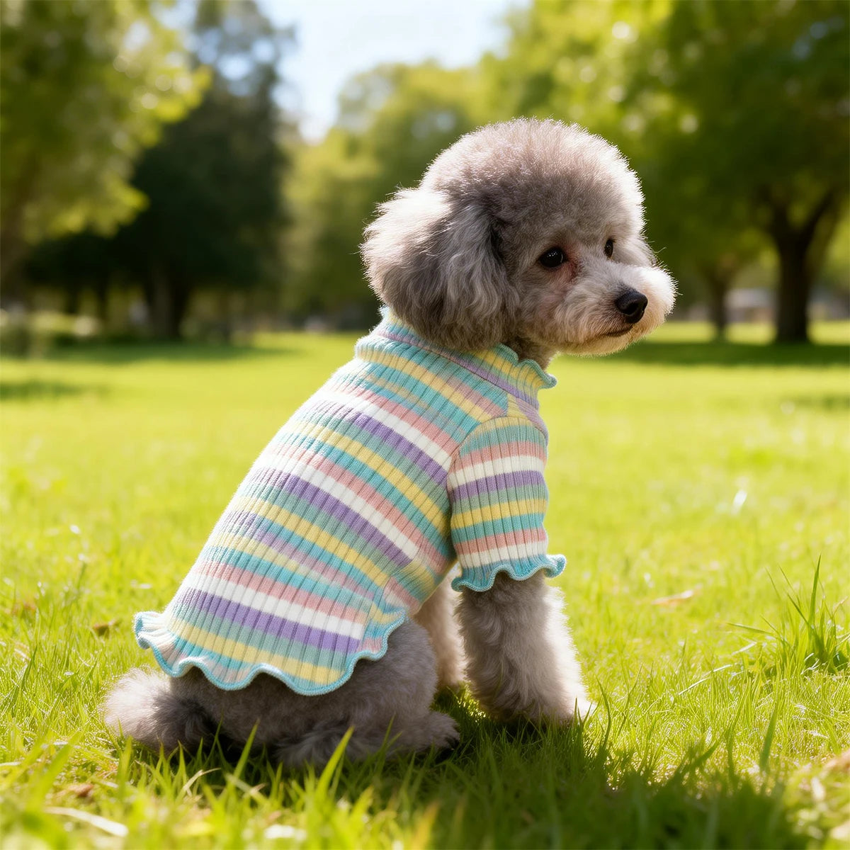 Pet Dog Clothes Puppy Vest T-shirt Shirt Cute Spring Pet Skirt Dress Roupas para cães Bottoming Shirt Dog Costume Puppy Clothes