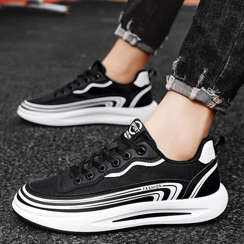 Mens Casual Sport Shoes Loafers Summer Breathable Mesh Tennis Sneakers Outdoor Non‑Slip Lightweight Running Shoes Zapatos Hombre