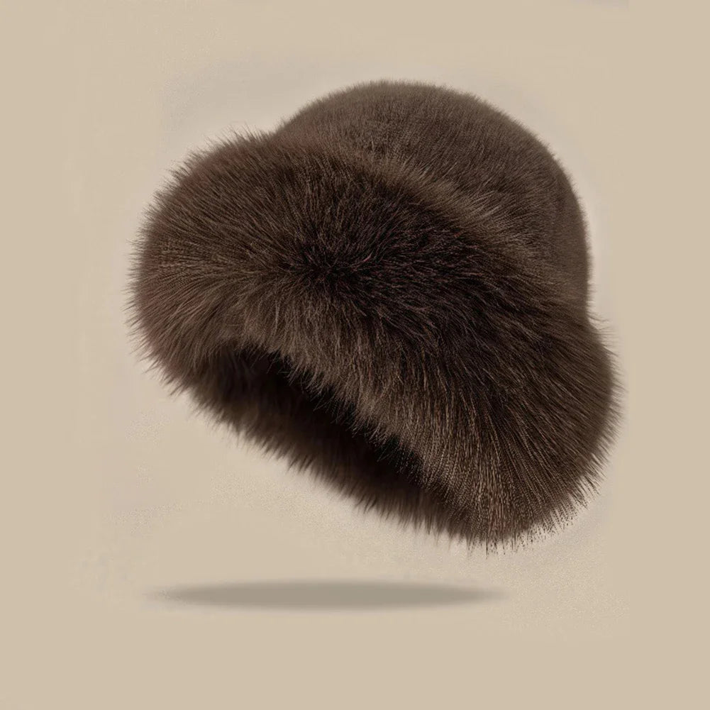 Furry Hats For Women, Autumn/Winter Korean Style Warm Hats, Solid Color Flattering Mongolian Hats Thickened Winter Outfits