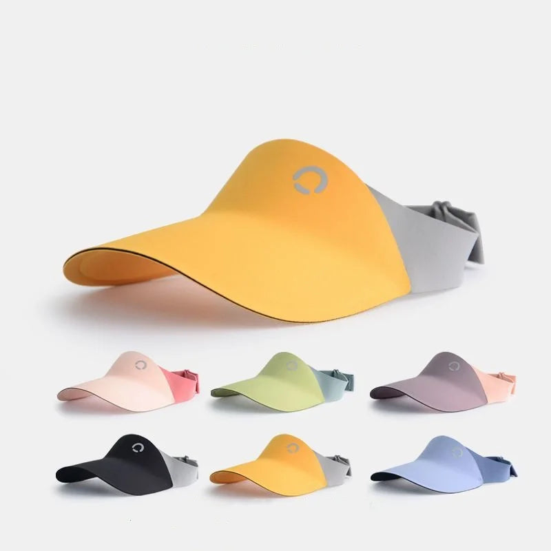 Children's Sunscreen Hats For Boys Girls Summer UV Protection Seamless Sun Hat Cool Light Sport Empty Top Kids Hat 2-12Years New