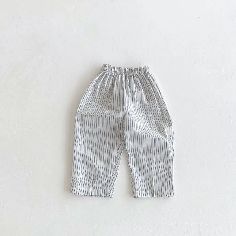 Kids Korean Style Casual Pants With Floral Tomato Prints Loose Fit Trousers Fashion Casual Kid Bottoms Baby 9M-6T Kid Soft Wear