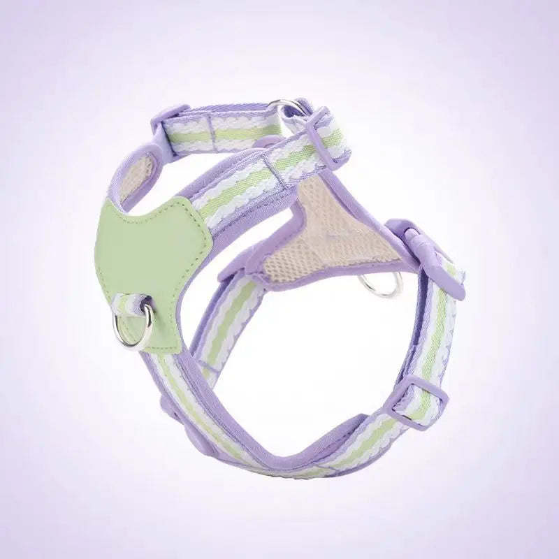 Dog/Pet Harnesses No Pull with Dog Collar Breathable Dog Harness Leash Adjustable Chest Strap For Small Puppy Outdoor Walking