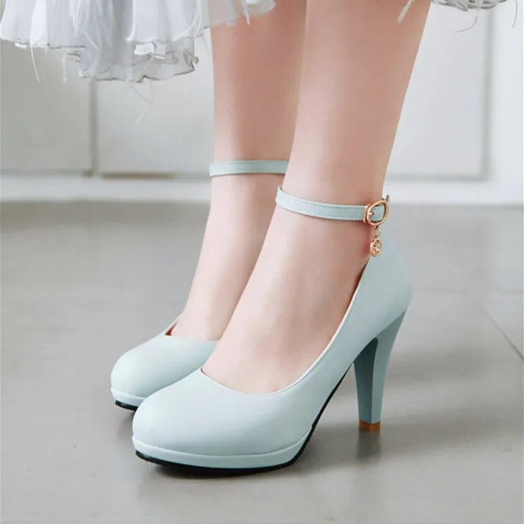 Children Girls High Heel Shoes Kids Princess Shoes Fashion Simple Platform Pumps Women's High Heels For Party Wedding 31-43