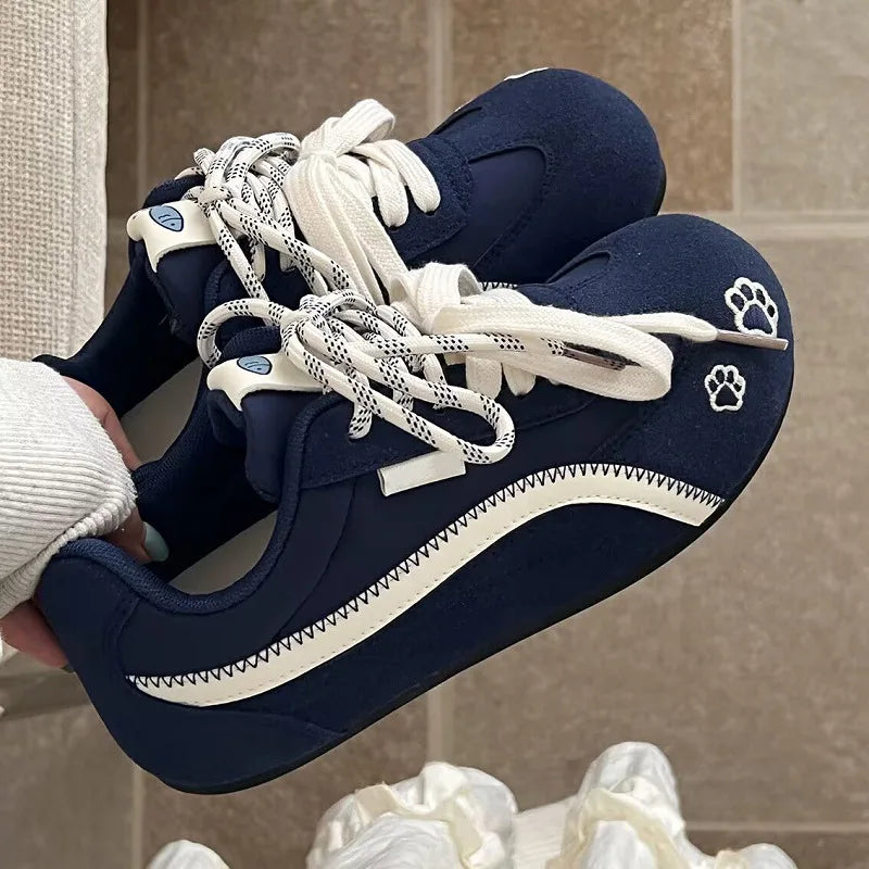 2026 New Women Sneakers Flats Sport Tennis Shoes Women Summer Running Sport Shoes Walking Hiking Lace Up