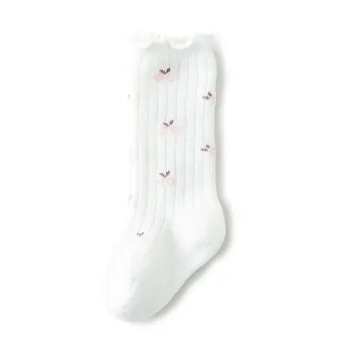 Kids Socks For 0-5 Years Girls Autumn Winter Cotton Print Children's Girls Socks Soft Beauty Toddler Princess Long Sock