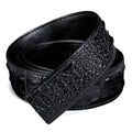 3.5cm wide Luxury Leather Belts for Men Automatic Buckle Blue Men's Belt without Buckle 130CM