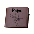 Customized Name Wallets for Men Fashion Leather Card Holder Personalized Name Purse Father's Day Gifts From Wife Daughter Son