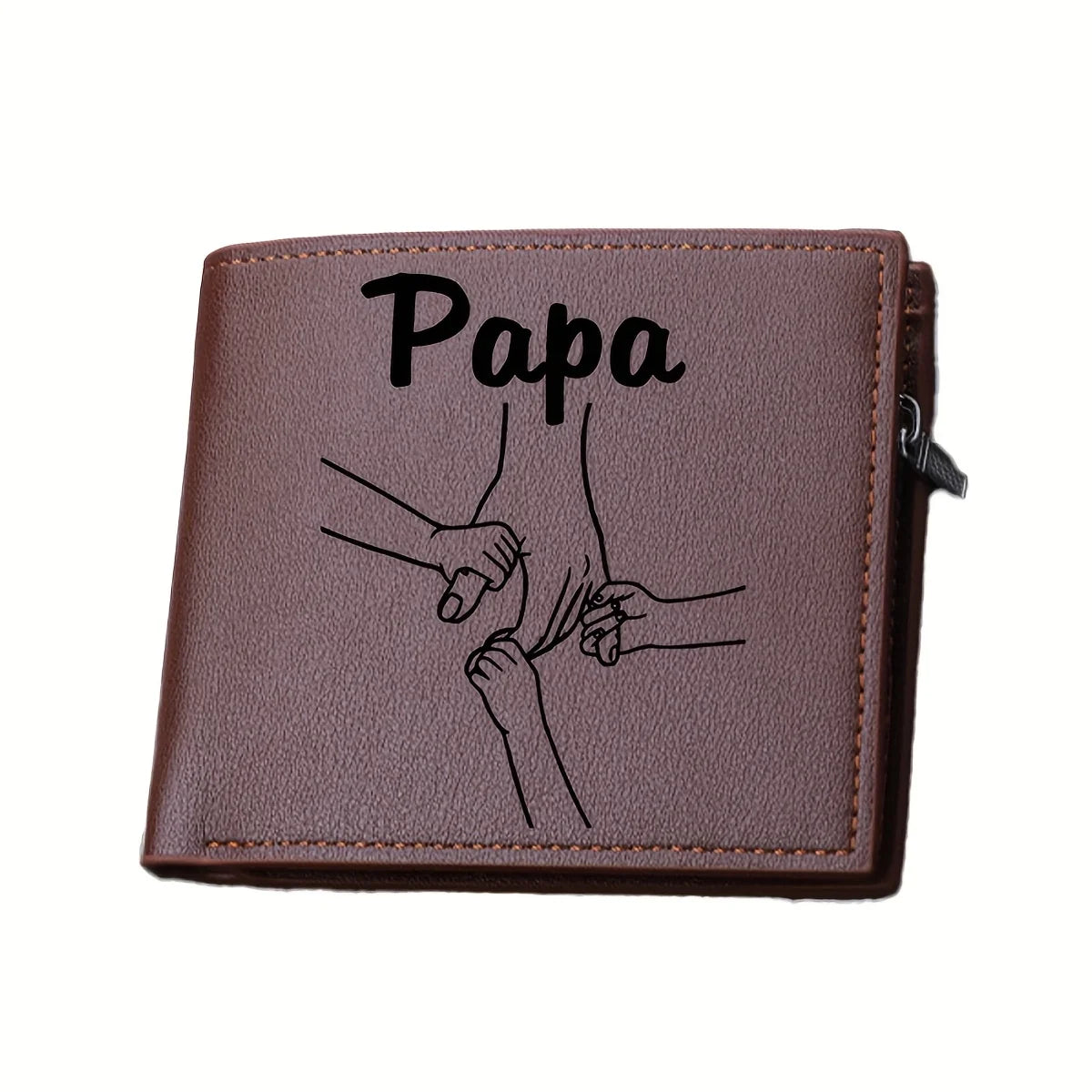 Customized Name Wallets for Men Fashion Leather Card Holder Personalized Name Purse Father's Day Gifts From Wife Daughter Son