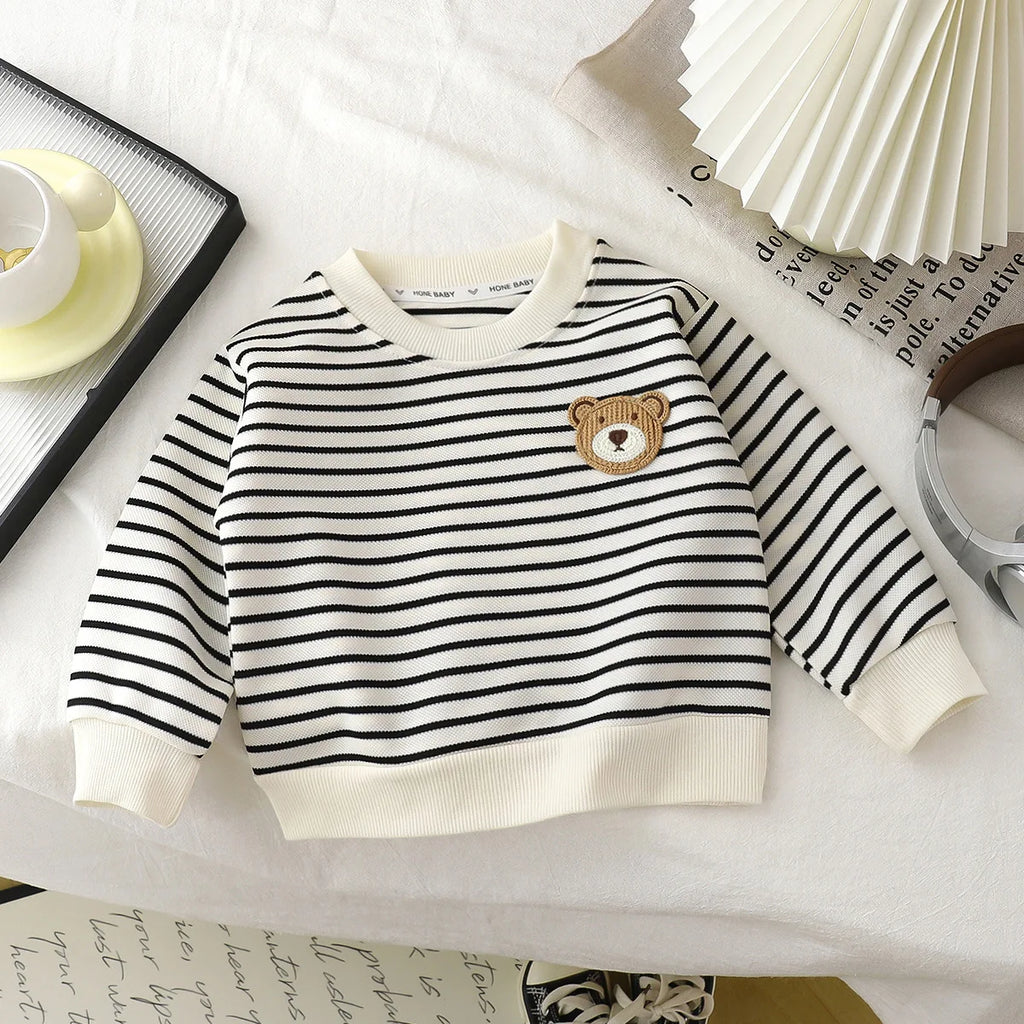Children's Sweatshirt Kids Clothes Boys Girls T-shirt Elastic Sweater Long Sleeve Pullover Tops Baby Children Clothing