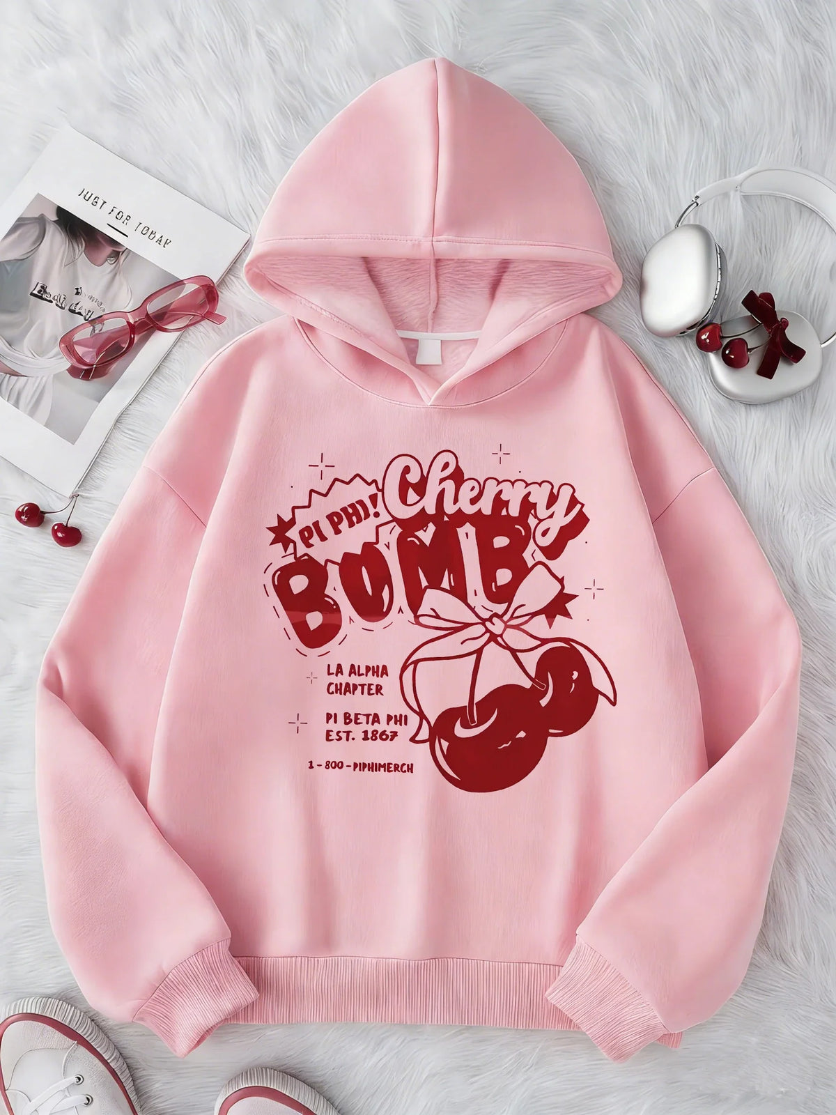 Y2k Girls Hoodie Cherry Design Children's Sweatshirt Cute Hoody for Boys Girls Autumn Winter Casual Hoodies Kids