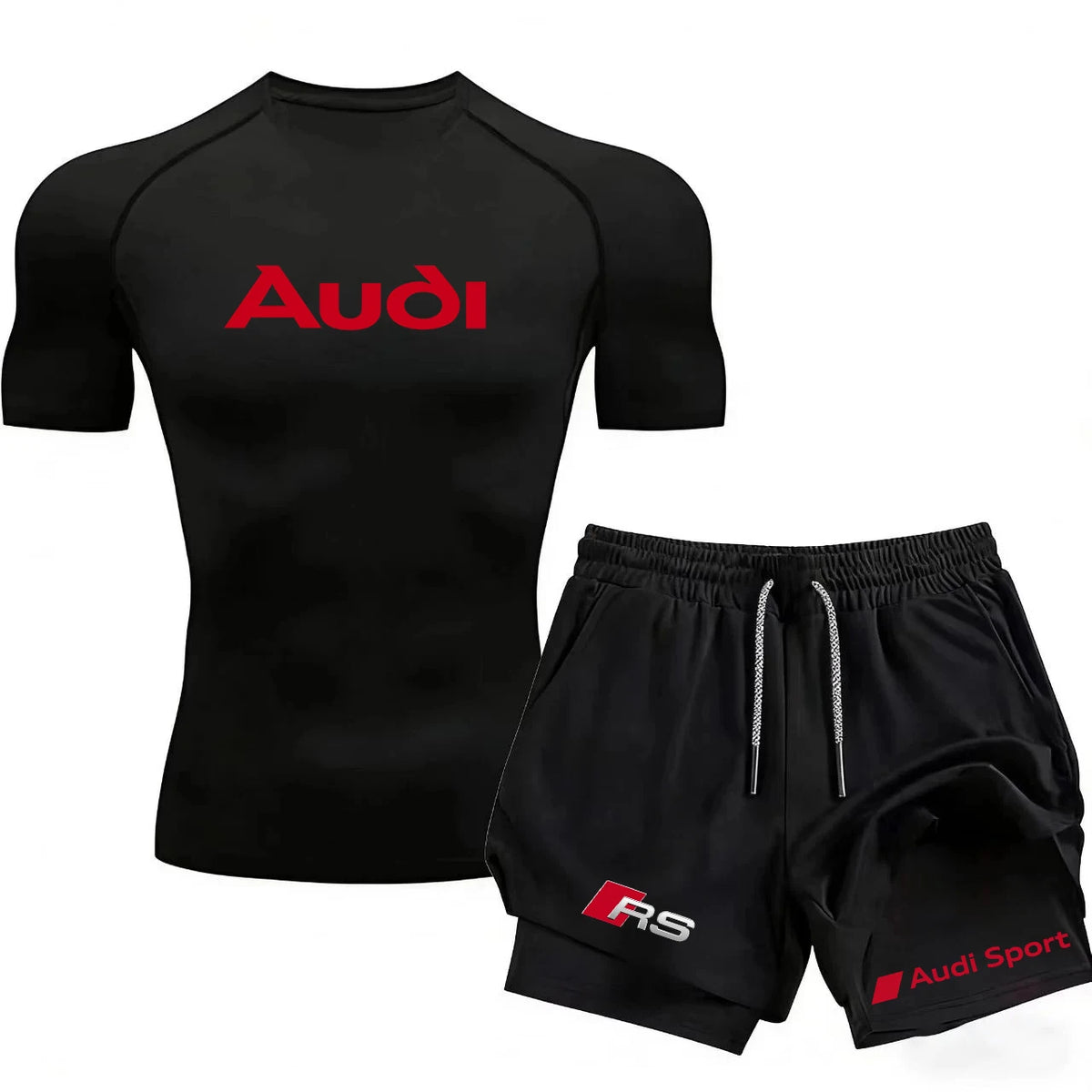 Men's Tight Sports Outfit Suit - Quick-Drying Sports Clothing - Fitness Running - Gym Fashion Sports Outfit - Training Sports Ou