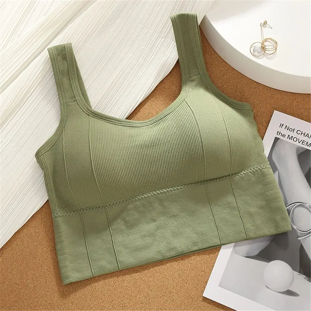 Sport Bra Sportswear Woman Gym Summer New Breathable Inner and Outer Wear Vest Women's No Steel Ring Gathered Sports Underwear