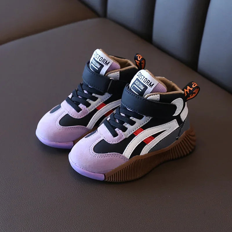 Kids Sneakers Sport Running Casual Breathable Shoes Spring Autumn Baby Boys Soft Non-Slip Children Sport Shoes Basketball Shoes