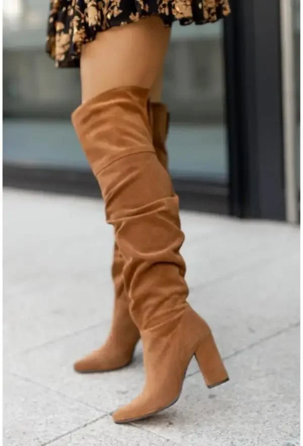 Women's Boots Autumn Winter Footwear Boots-Women Pointe Shoes Luxury Designer Sexy Thigh High Heels High Sexy 2024 Large Size P