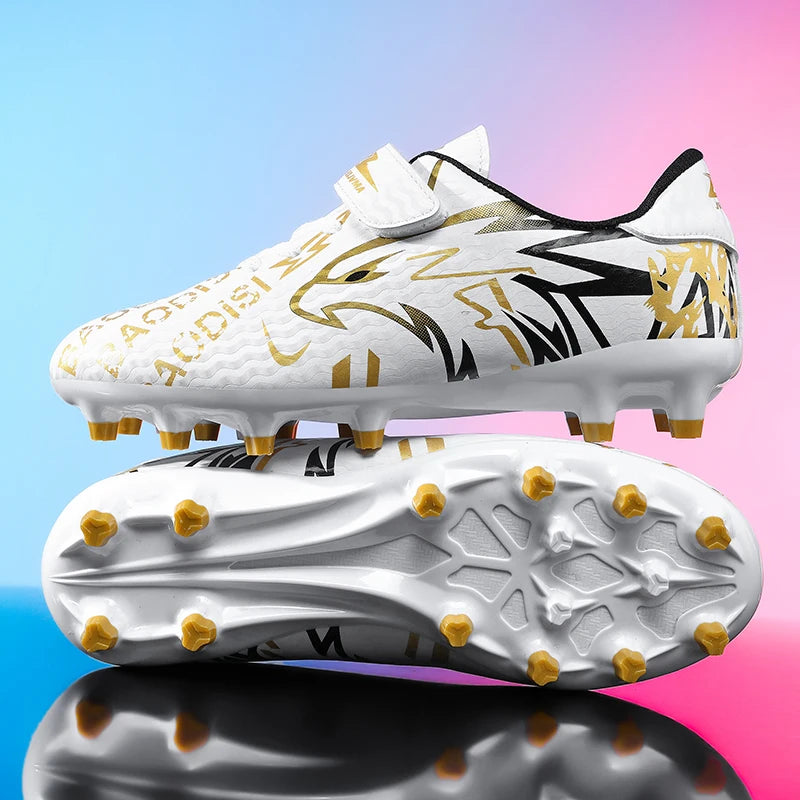 New Men Kids Soccer Shoes Non-Slip Football Boots Ultralight Cleats Match Grass Boys Professional Training Shoes Drop Shipping