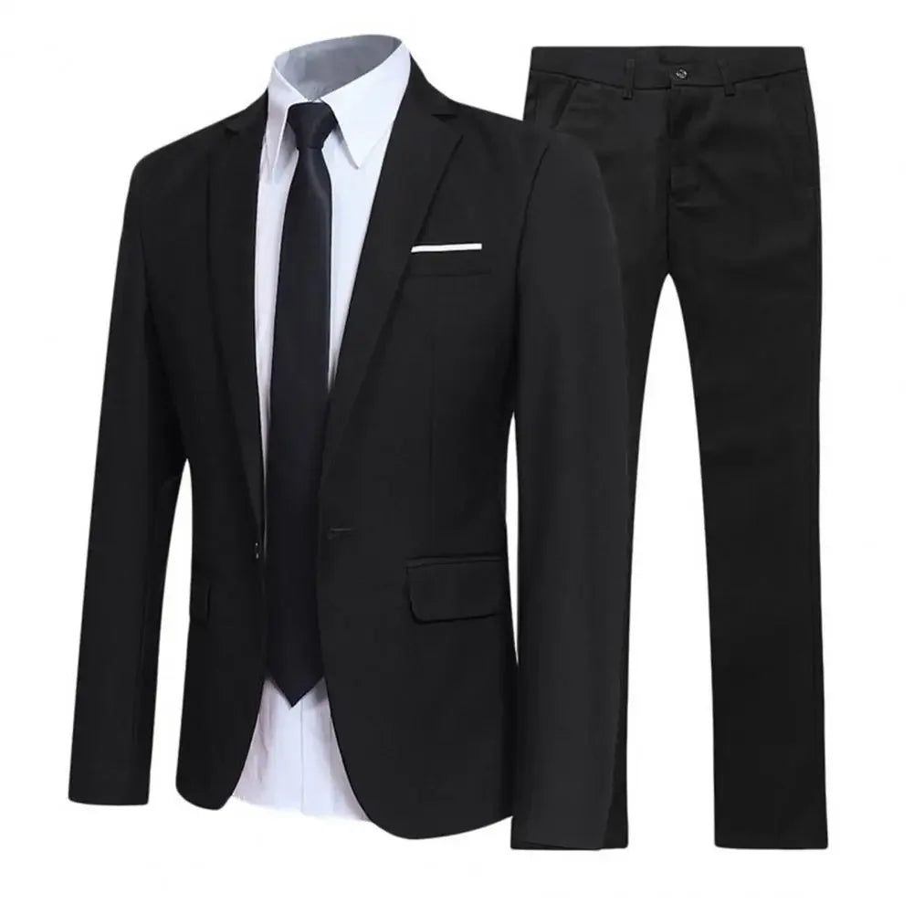 Men Slit Fit Two Three Piece Business Dress Man Suit Groomsmen Clothing Suits for Men 2022 Trajes De Hombre Prom Suit Costuum