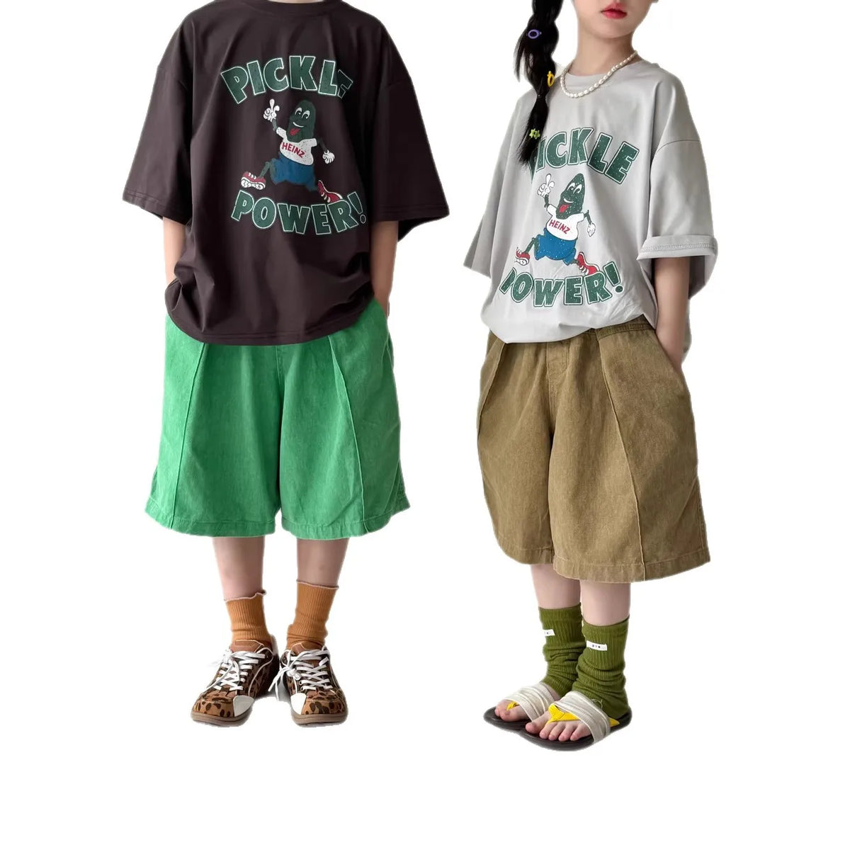 Kids Pants 2026 Summer Boys and Girls Korean Version Solid Color Casual Five Quarter Pants Kids Loose and Versatile Shorts