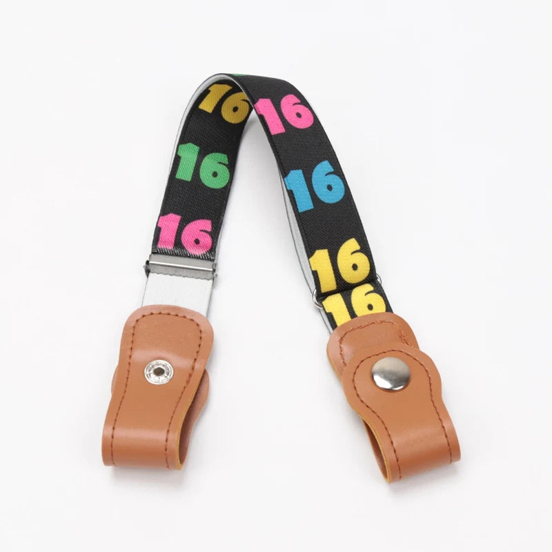 New Child Kids Buckle-Free Elastic Belt No Buckle Stretch Belt for Boys Girls Adjustable Children for Jeans Pants Lazy Belts