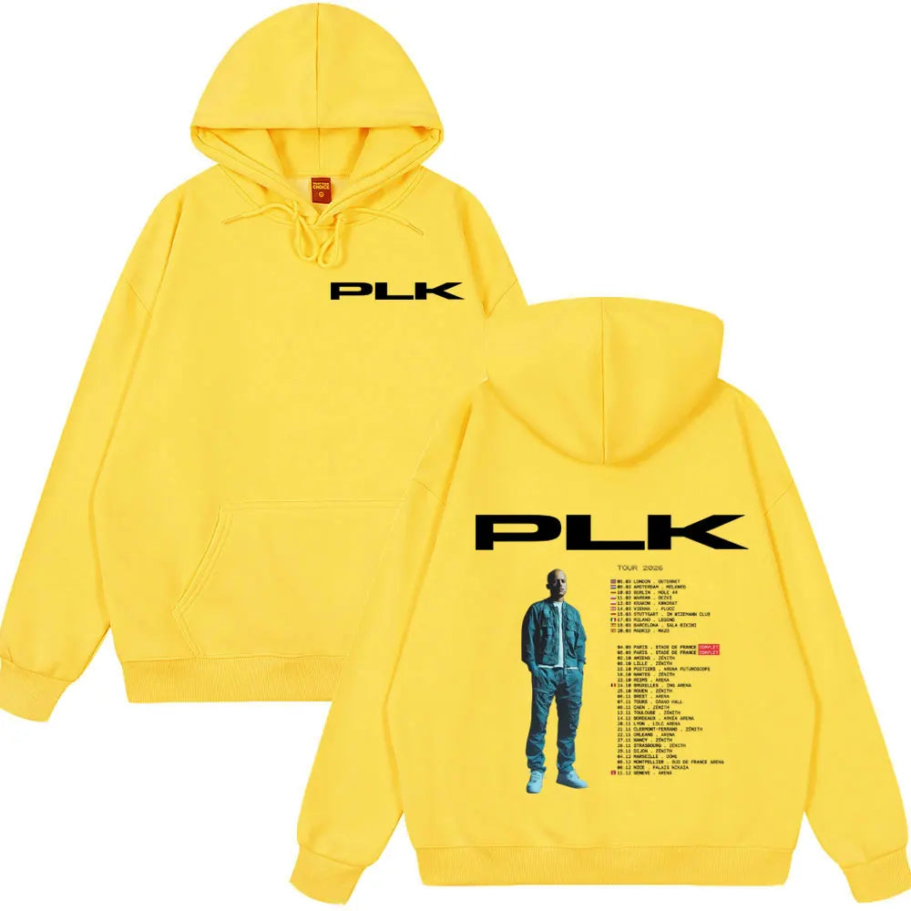 Rapper PLK Tour 2026 Hoodies Men Women Clothing Fashion Hip Hop Style Sweatshirts Casual Loose Long Sleeve Pullovers Streetwear