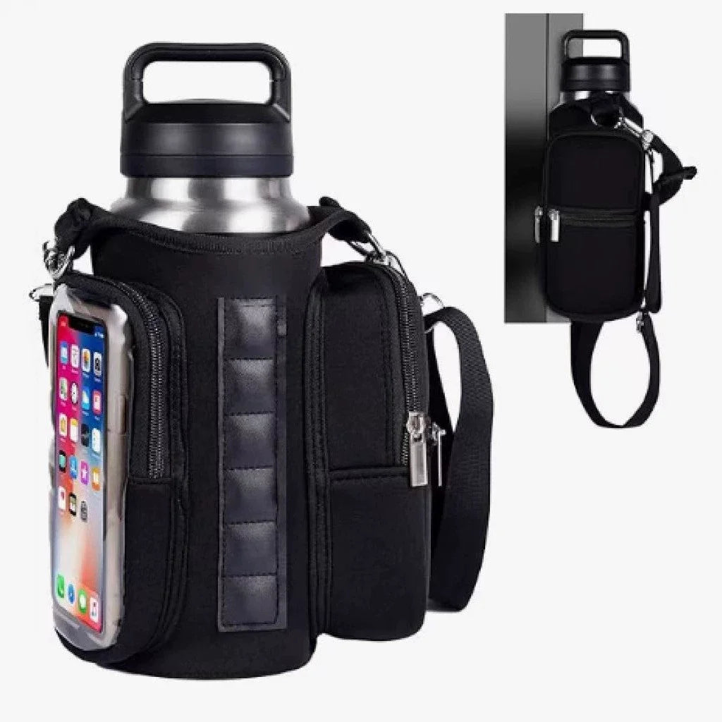 Magnetic Gym Bags for Men Women with Strap,Bag Water Bottle Holder for Travel, Work,Sports,Water Bottle Sling Bag with Pocket