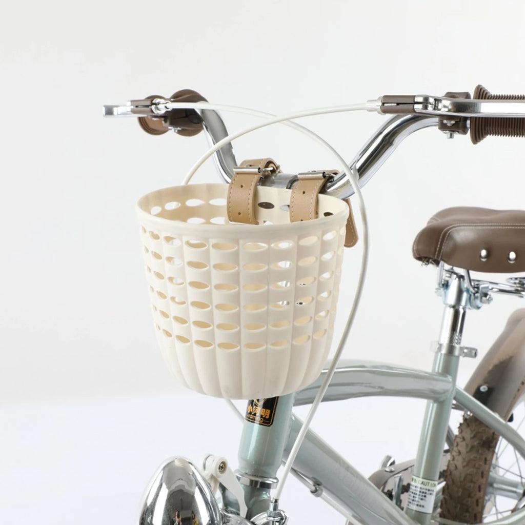 Children's Plastic Bike Basket with Installation Buckle Bike Hanging Basket for Kids Holiday Birthday Gift