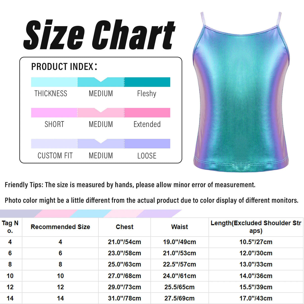 Kid Girl Sparkly Sequin Camisole Hip Hop Jazz Dance Tank Tops Spaghetti Straps Workout Gymnastics Vest Shirt Performance Costume