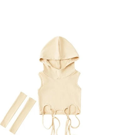 Girls Hip Hop Hoodies Joggers Pants Child Street Dance Hooded Crop Top Costume Kids K-pop Streetwear Jazz Girl Group Clothes Set