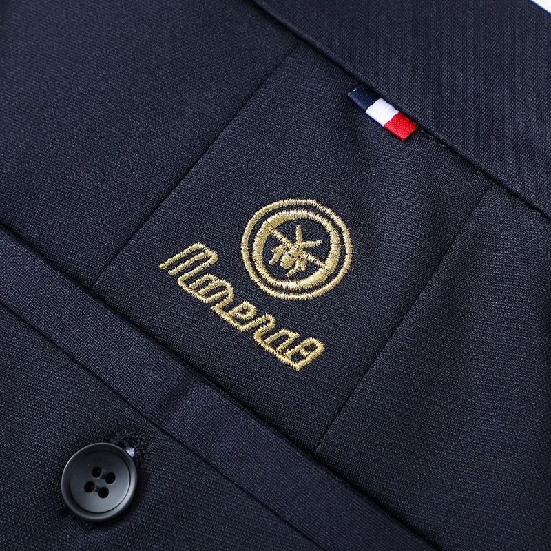 Mens Stretch Casual Pants Business Dress Pants Khaki Suit Pants Formal Dress Pants Embroidery
