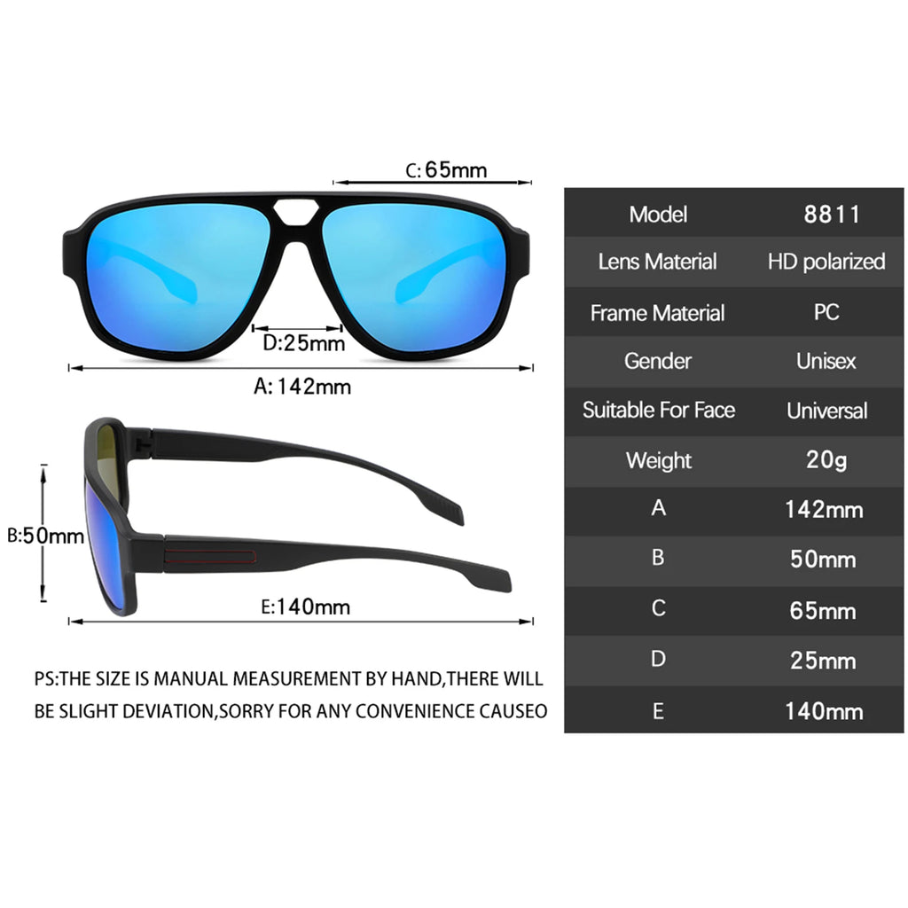 Sunglasses  for  Men or Women TR90 Glasses  Cool  Straightforward  Fashionable and  Classic  Polaerzed  UV400