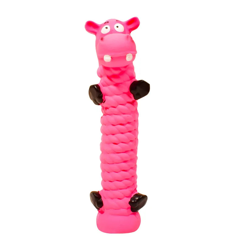 Pet dog toy latex sound cute teeth Wear resistant bite latex suitable for small and medium-sized dogs
