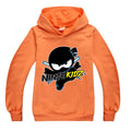 Kids Funny NINJA KIDZ Hoodies Boys Casual T Shirt Cartoon Long Sleeve Children T-Shirts Spring fall Girls Tops Children Clothes
