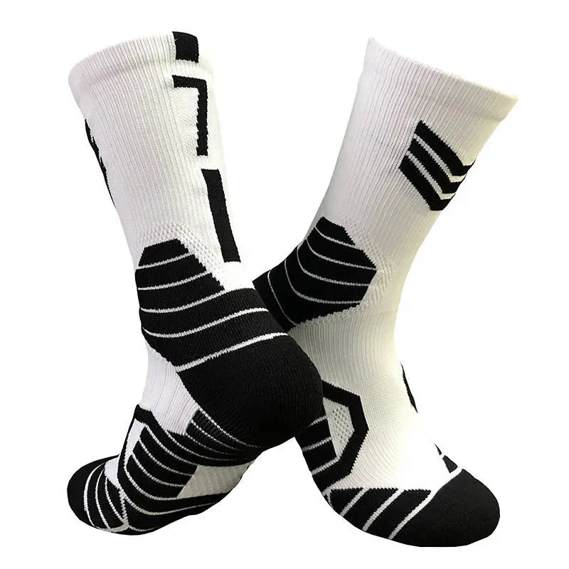 Professional Star Basketball Socks Adults Kids Number 23 Elite Towel Bottom Sports Socks Non-slip Breathable Durable Socks