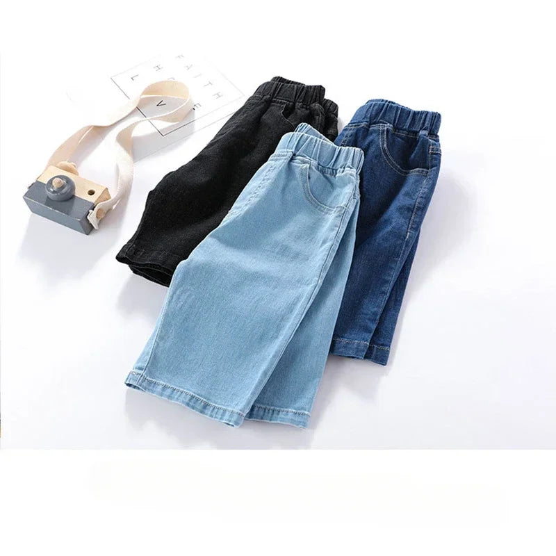 1PCS Boys Shorts Kids Denim Pants Casual Jeans Children Clothing Teenagers Short Trousers Kids Infant for Children's Gifts