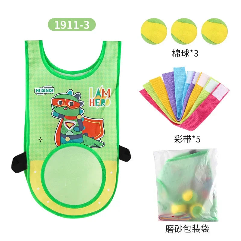 Outdoor Sports Toy Jersey Fabric Props Throw Catch Soft Fleece Balls Safe for Kids Teens Adults Gift Sticky Dodge Ball Game Vest