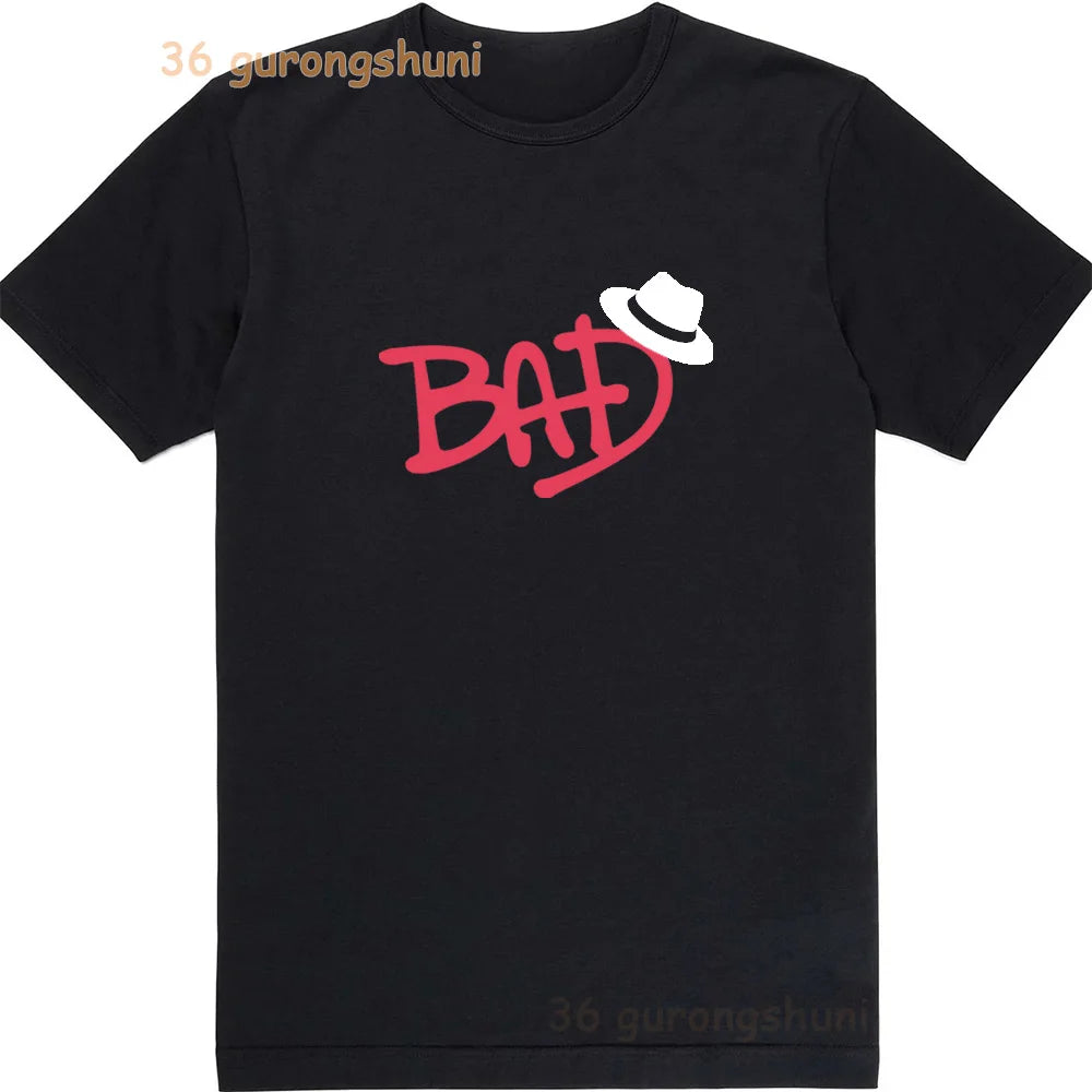 Kids Clothes michael jackson t-shirts black T Shirt For Girls summer Tops Tee Children Short Sleeve Girl BAD Shirts baby tshirt