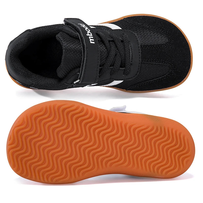 Children's Sports Shoes Boys' Barefoot Shoes Wide-Toed Simple Fashion Casual Shoes Lightweight Hook and Loop girls' Flat Shoes