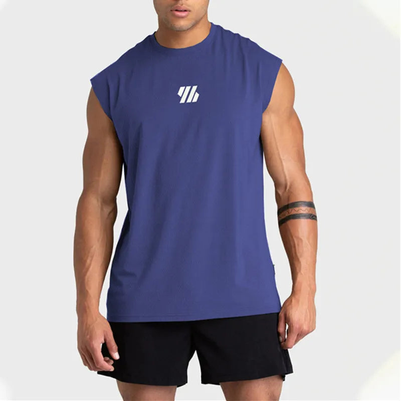 Summer new Gym Vest Men Bodybuilding Sleeveless Sports Tank Top quick-drying mesh Fitness Running Tank Top men Clothes
