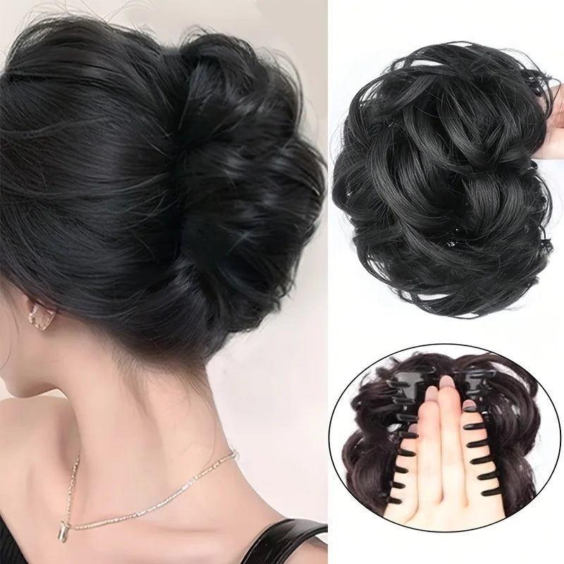 Women's elegant grip clip is simple and easy to wear, synthetic wigs are suitable for everyday wear