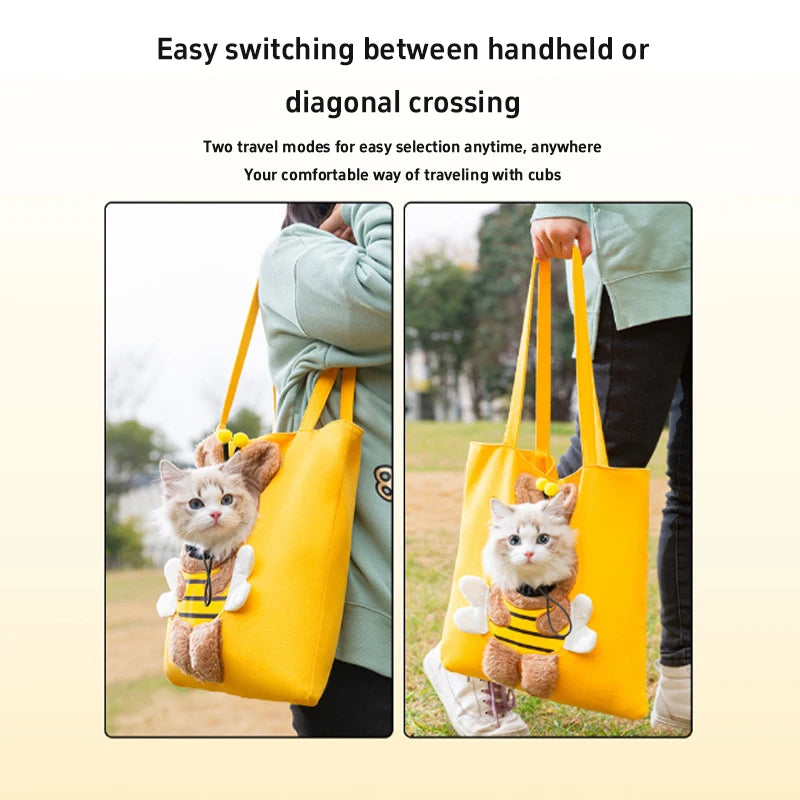 Pet Carrying Exposed Face Bag Portable Crossbody Pet Outdoor Bag For Small Dog Cat Pet Shoulder Carrying Bag Pet Accessories