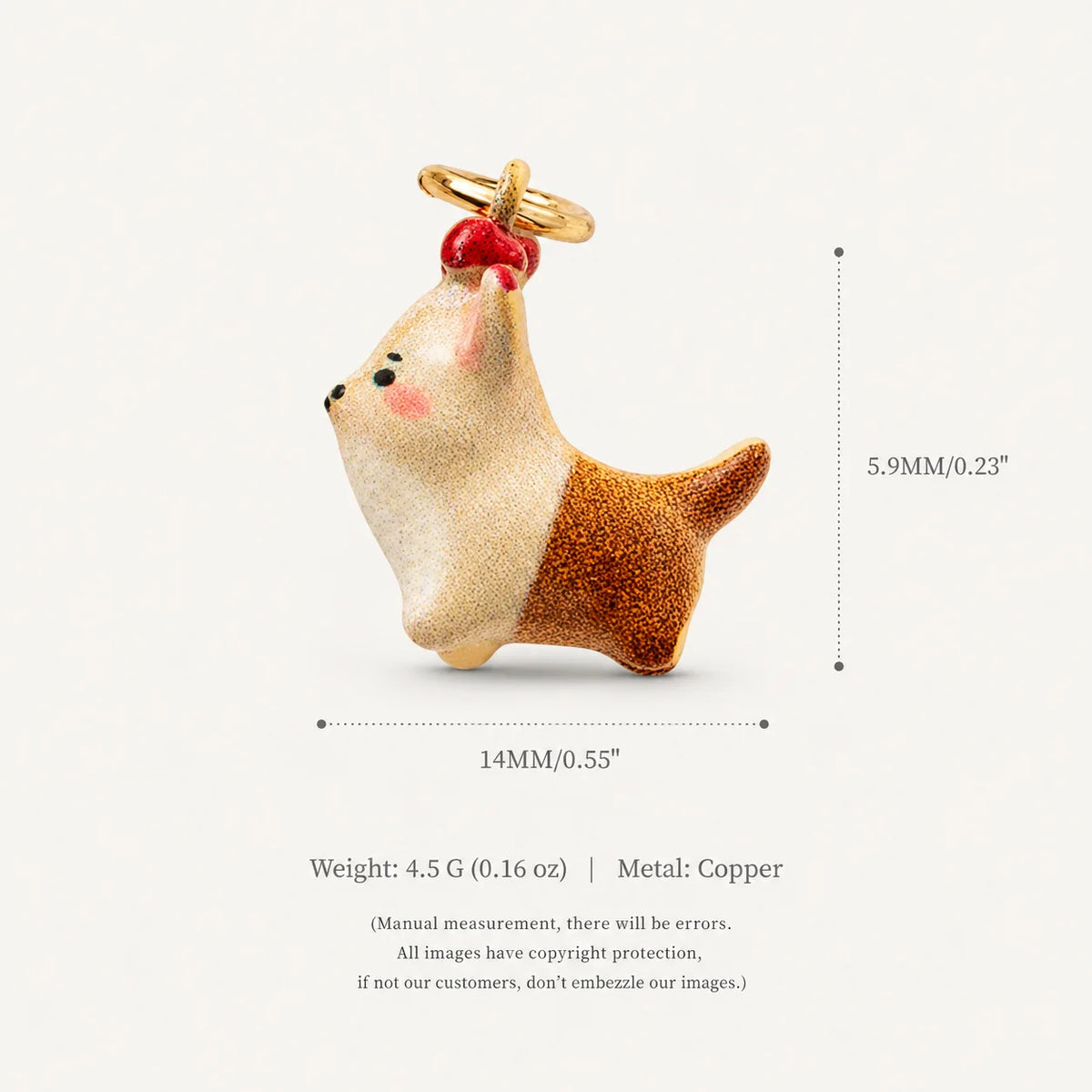 New Fashion Cartoon Small Animal Accessories Pet Dog DIY Necklace for Women Girls Cute Enamel Little Dog Necklace DIY Accessory