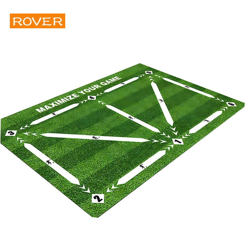 Football Training Mat Soccer Training Equipment Non Slip Foldable Kids Adults Training Indoor Ourdoor Equipment Dribble Trap