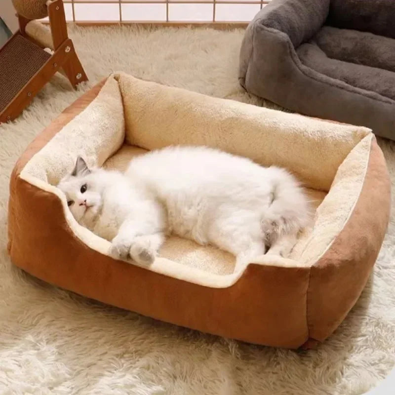 Bed For Cat Pet Products Cushions Kitten Good Comfortable Dog House Supplies Things Accessory Basket Warm House Beds For Winter
