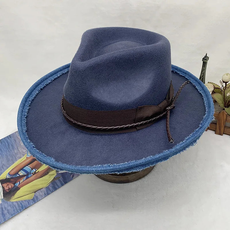 men hat  green fedora  royal blue men`s hat  durby hat High top felt  hat for women  top hat  wide brim hat bowler hat