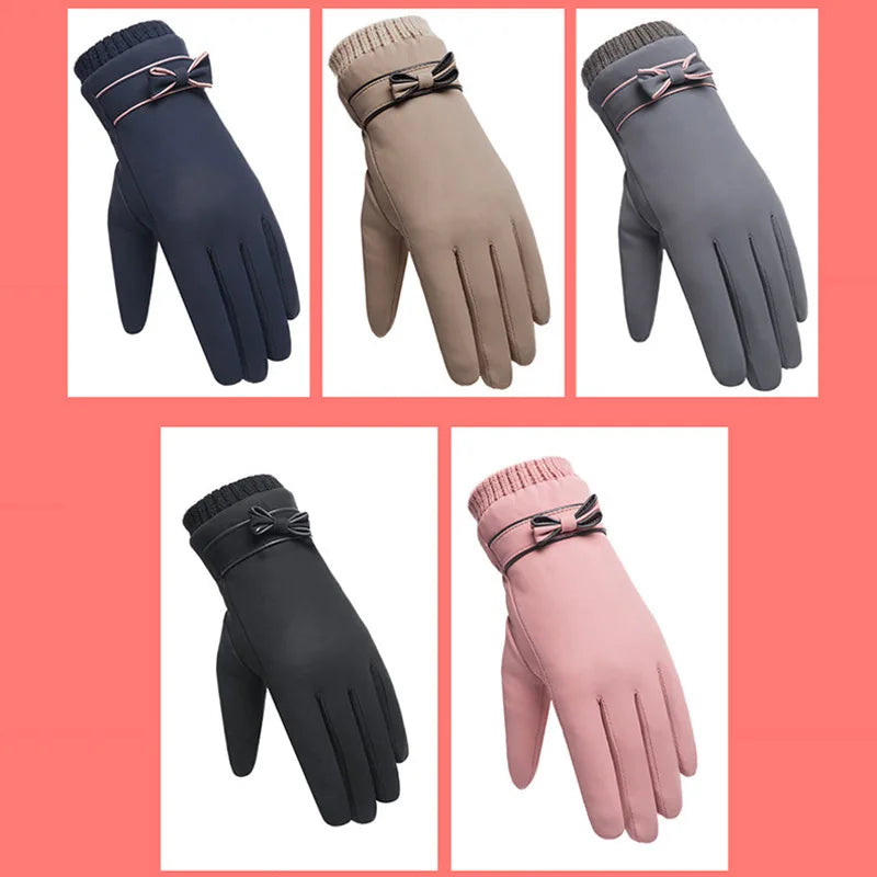 Winter Women Gloves Waterproof Thermal Touch Screen Thermal Windproof Warm Gloves Cold Weather Riding Sports Hiking Ski Gloves
