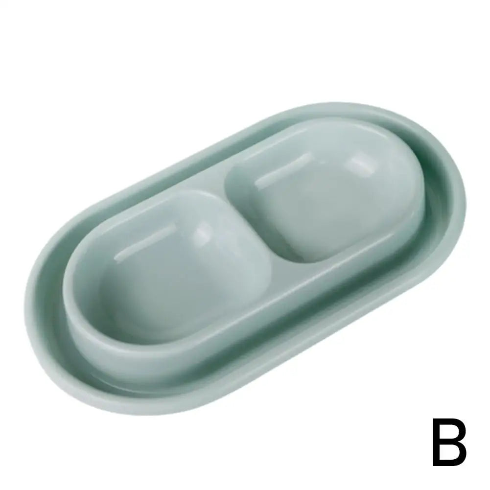 Pet Feeding Double Bowls Plastic Anti Ants Food Water Feeder For Dogs Cats Puppy Automatic Dog Feeder Dispenser Karate for Ants