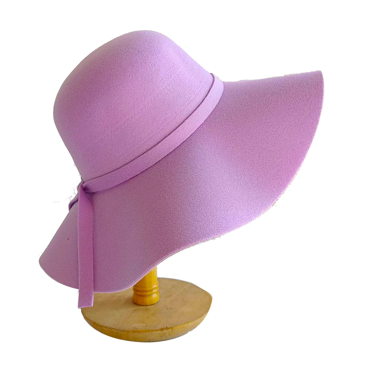 Women Hat  Autumn Winter Vintage Floppy Hat Women Elegant Felt Fedora Hat Wide Brim Sun Cap British Style Fedoras Felt Floppy
