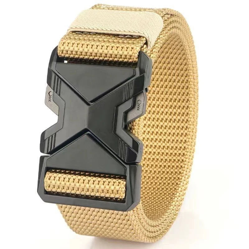 Multiple Styles of Tactical Waist Belts The Men's Buckle Belt Nylon Braided Lightweight Breathable Daily Commuter Men's Belt New