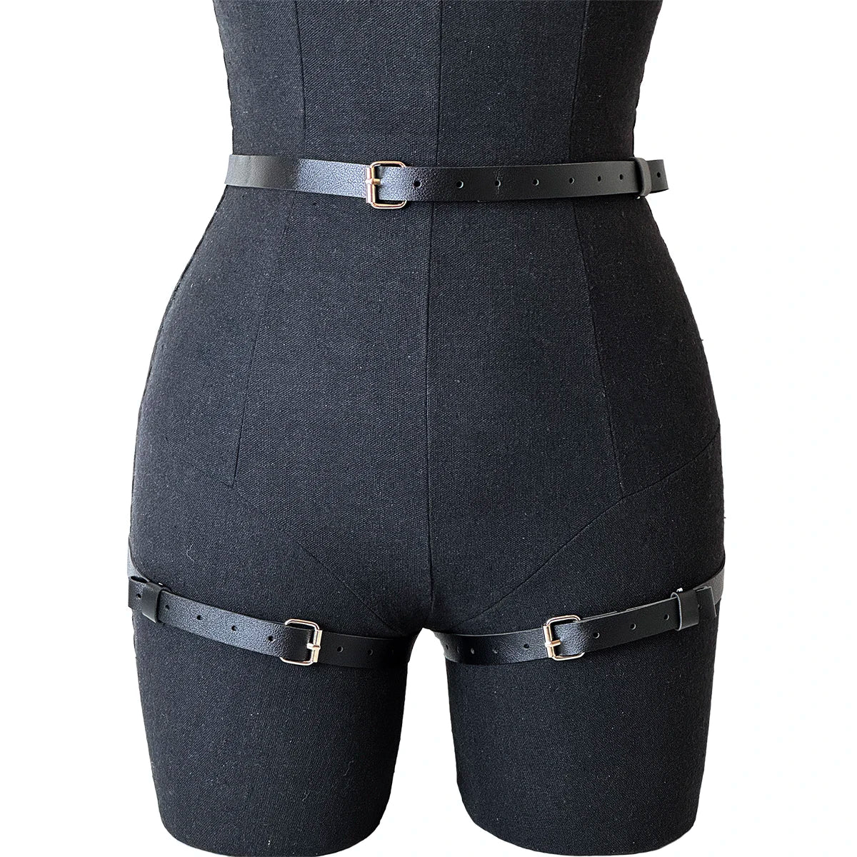 Women Fashion Belt Female Street Style PU Leg Harness Belt Thigh Garter Gothic Casual Body Decoration Belts Clothing Accessories