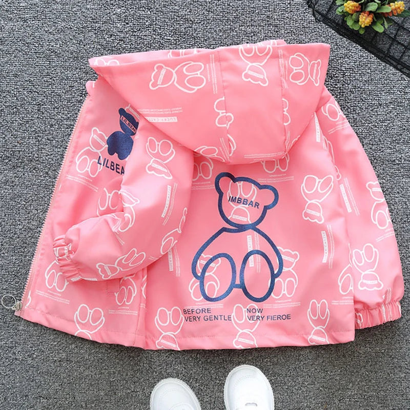 Teen Girls Jacket Winter New Solid Color Thick Keep Warm Hooded Zipper Bread Jacket For 3-12 Years Kids Cotton Down Outerwear