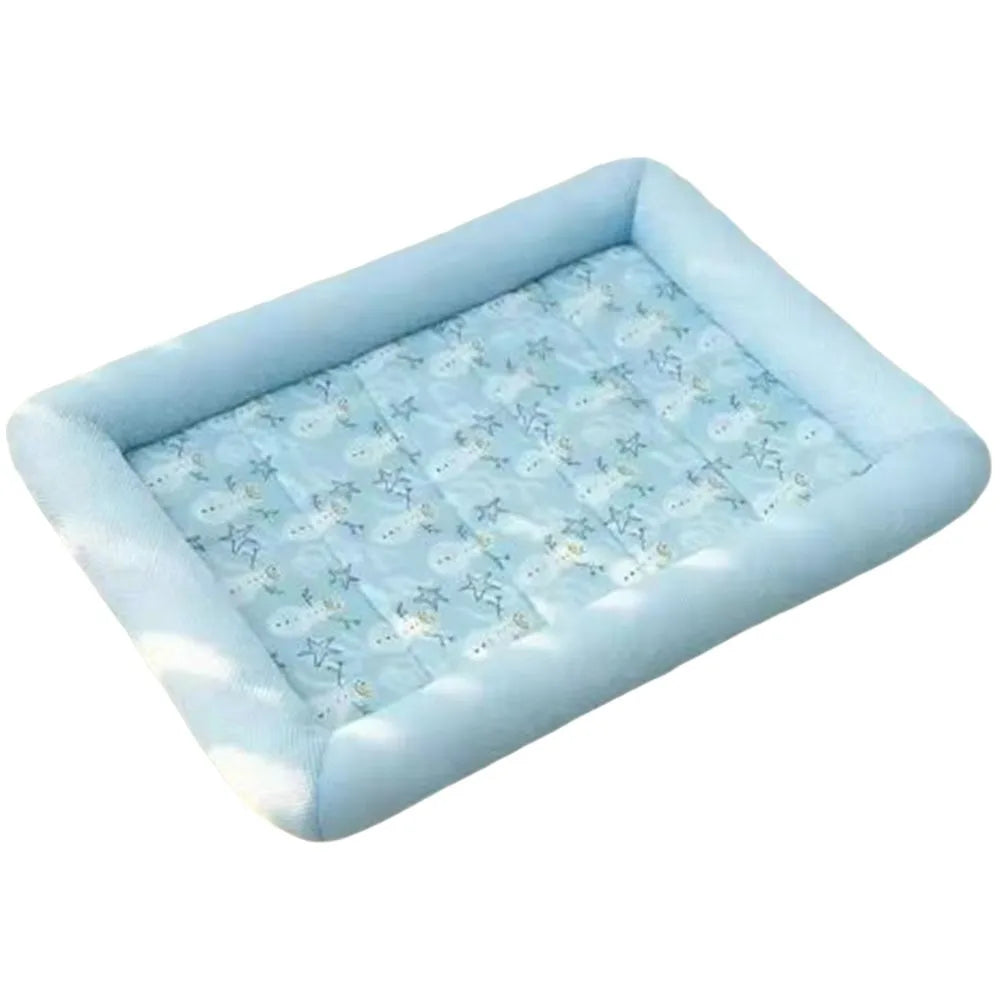 Pet Supplies Square Cooling Puppy Bed Breathable Soft Pet Cooling Mat Wear-resistant Waterproof Dog Sleeping Pad Indoor/Outdoor